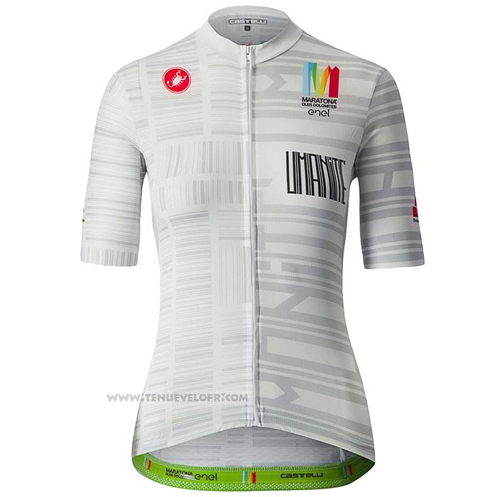 2023 Maillot Cyclisme Castelli Maratona Dles Dolomites-enel Noir Manches Courtes et Cuissard