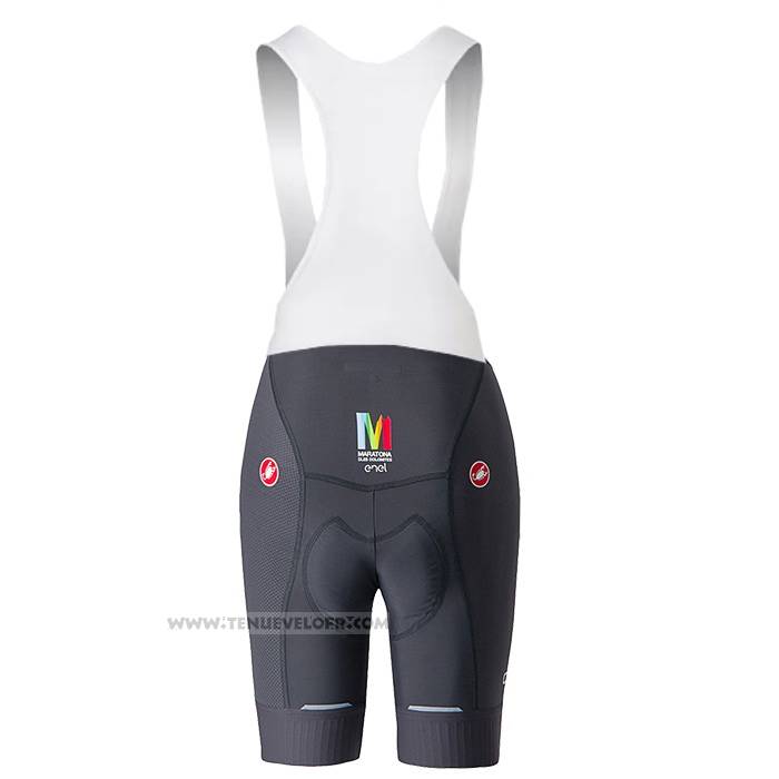 2023 Maillot Cyclisme Castelli Maratona Dles Dolomites-enel Noir Manches Courtes et Cuissard