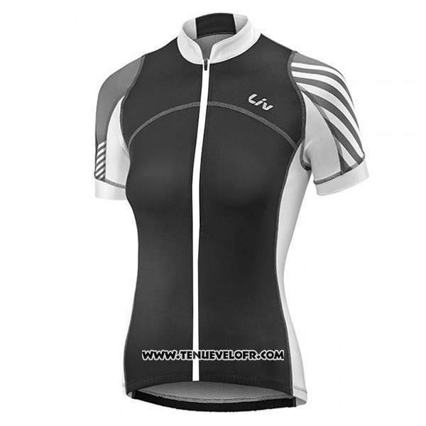 2017 Maillot Ciclismo Femme Liv Pro Noir Manches Courtes et Cuissard