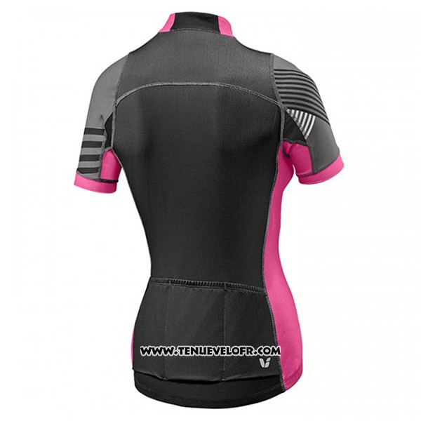 2017 Maillot Ciclismo Femme Liv Pro Noir et Rouge Manches Courtes et Cuissard