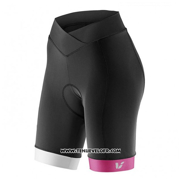 2017 Maillot Ciclismo Femme Liv Pro Noir et Rouge Manches Courtes et Cuissard