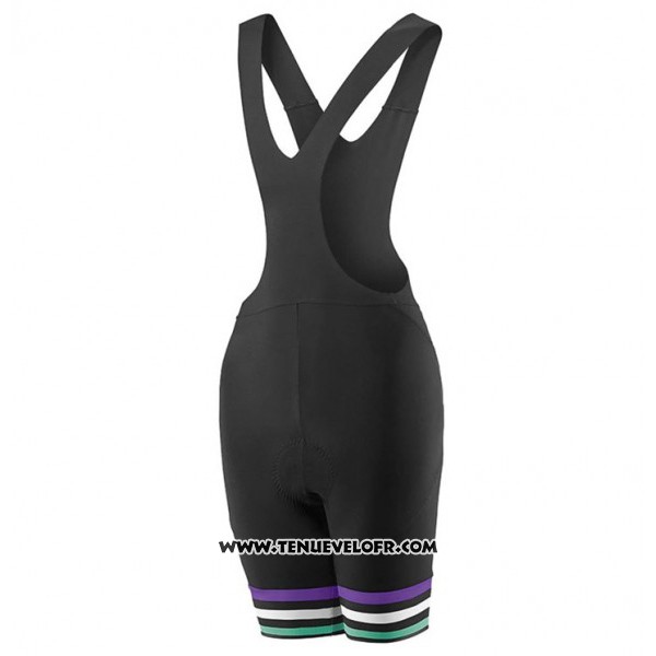 2017 Maillot Ciclismo Femme Liv Zebra Noir Manches Courtes et Cuissard