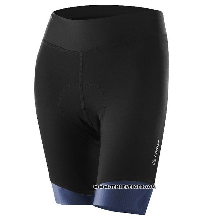 2020 Maillot Cyclisme Femme Loffler Rose Bleu Noir Manches Courtes et Cuissard