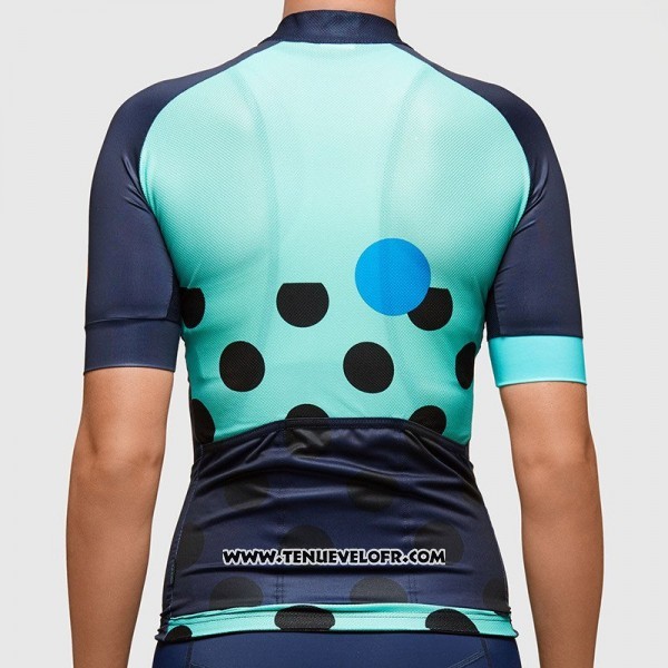 2017 Maillot Ciclismo Femme MAAP Profond Bleu Manches Courtes et Cuissard