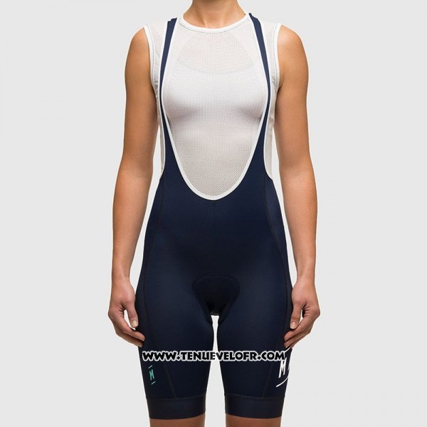2017 Maillot Ciclismo Femme MAAP Profond Bleu Manches Courtes et Cuissard