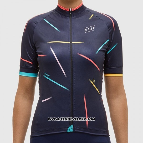 2017 Maillot Ciclismo Femme MAAP X Ella Noir Manches Courtes et Cuissard