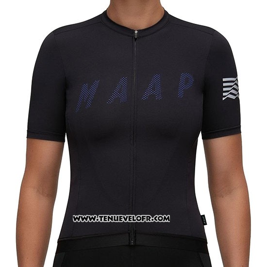 2019 Maillot Ciclismo Femme MAAP Escape Noir Manches Courtes et Cuissard