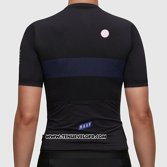 2019 Maillot Ciclismo Femme MAAP Escape Noir Manches Courtes et Cuissard