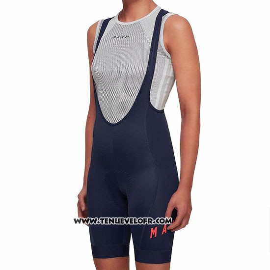2019 Maillot Ciclismo Femme MAAP Nationals Noir Manches Courtes et Cuissard