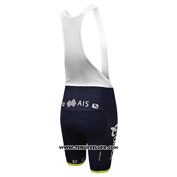 2017 Maillot Ciclismo Femme Scott Noir et Jaune Manches Courtes et Cuissard