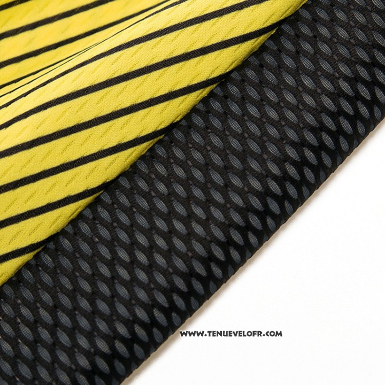 2018 Maillot Ciclismo Scott Noir et Jaune Manches Courtes et Cuissard