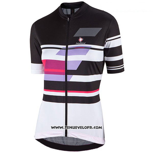 2017 Maillot Ciclismo Femme Nalini Dolomiti Noir Manches Courtes et Cuissard