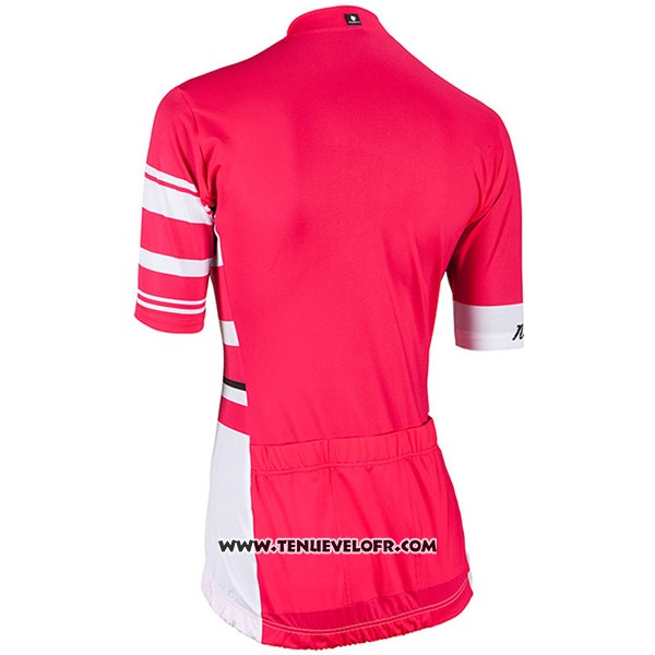 2017 Maillot Ciclismo Femme Nalini Dolomiti Rouge Manches Courtes et Cuissard