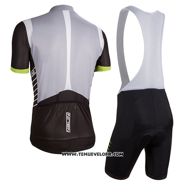 2017 Maillot Ciclismo Femme Nalini Noir et Blanc Manches Courtes et Cuissard