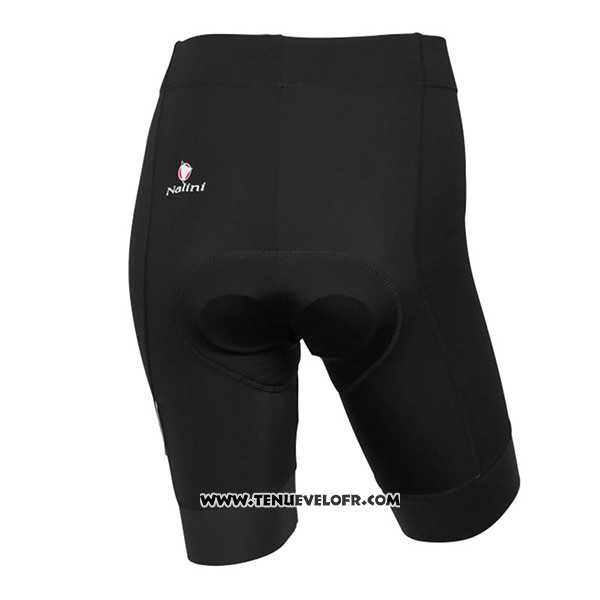 2017 Maillot Ciclismo Femme Nalini Optical Noir et Gris Manches Courtes et Cuissard