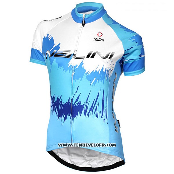 2017 Maillot Ciclismo Femme Nalini Sfiziosa Celsete Manches Courtes et Cuissard