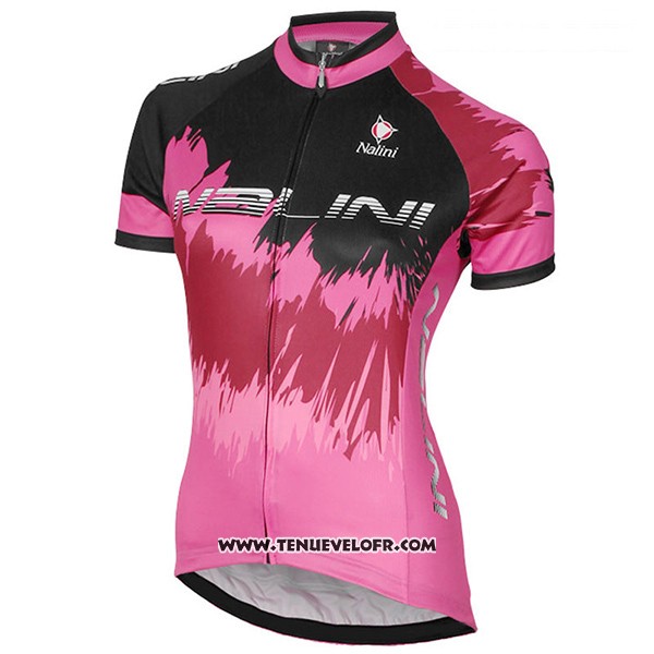 2017 Maillot Ciclismo Femme Nalini Sfiziosa Rouge Manches Courtes et Cuissard