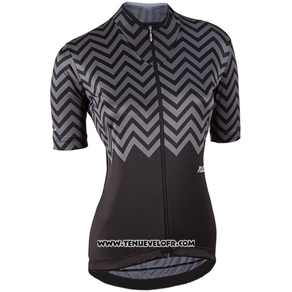 2017 Maillot Ciclismo Femme Nalini Wave Noir Manches Courtes et Cuissard