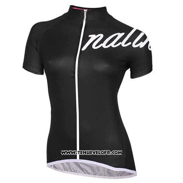 2017 Maillot Ciclismo Femme Nalini Wave Profond Noir Manches Courtes et Cuissard