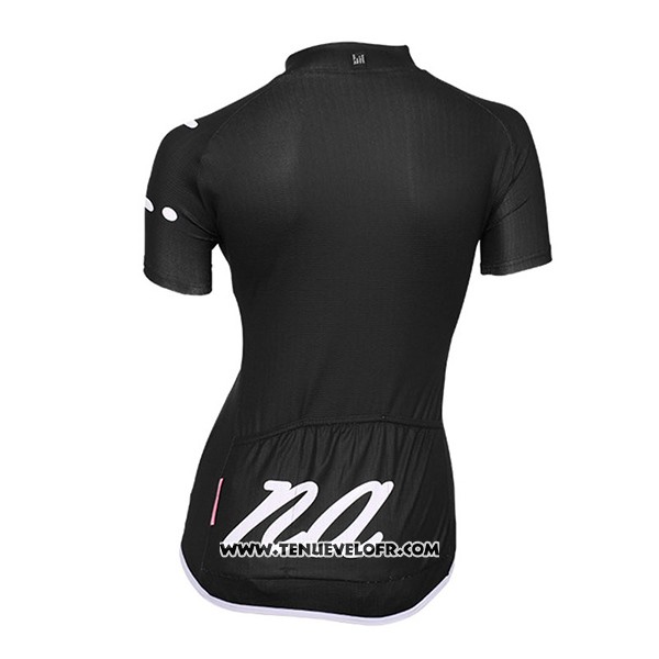 2017 Maillot Ciclismo Femme Nalini Wave Profond Noir Manches Courtes et Cuissard