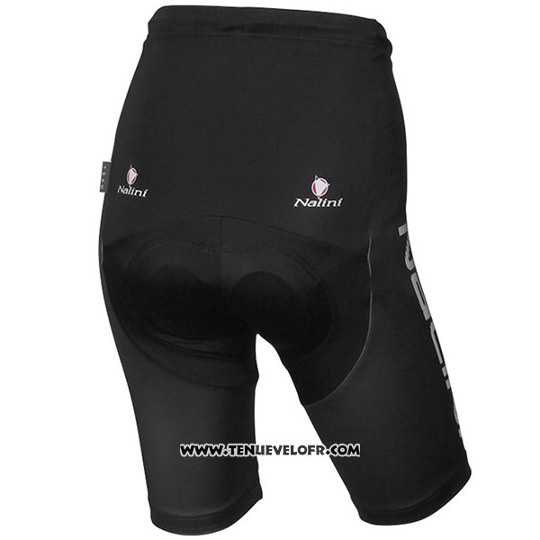 2017 Maillot Ciclismo Femme Nalini Zebrana Rouge et Noir Manches Courtes et Cuissard