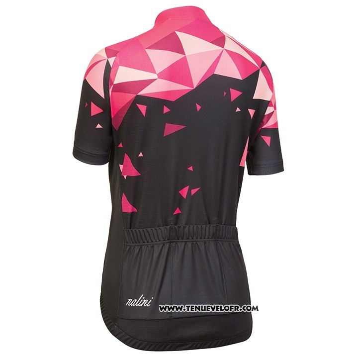 2018 Maillot Ciclismo Femme Nalini Chic Rouge Manches Courtes et Cuissard