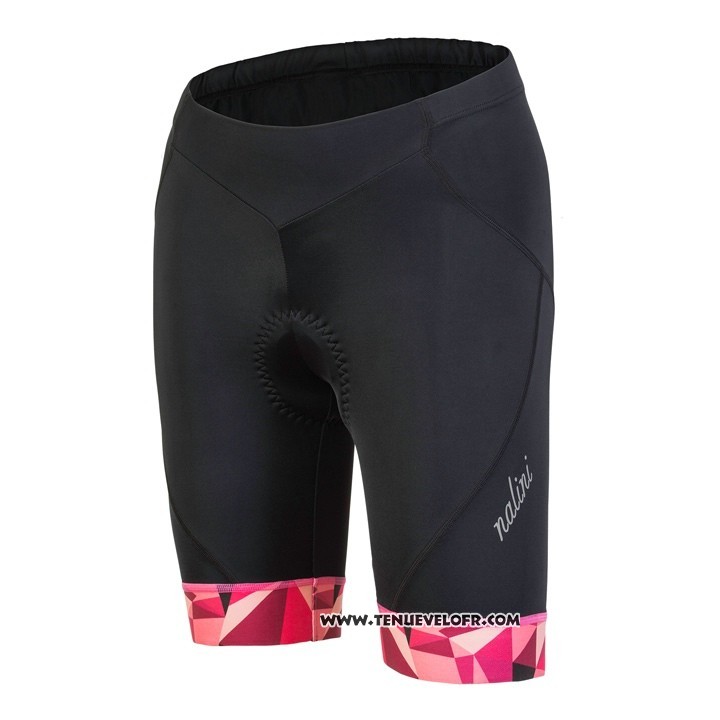 2018 Maillot Ciclismo Femme Nalini Chic Rouge Manches Courtes et Cuissard