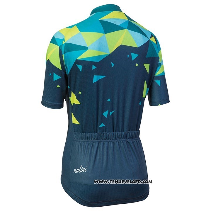 2018 Maillot Ciclismo Femme Nalini Chic Vert Manches Courtes et Cuissard
