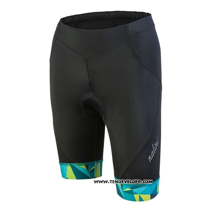 2018 Maillot Ciclismo Femme Nalini Chic Vert Manches Courtes et Cuissard
