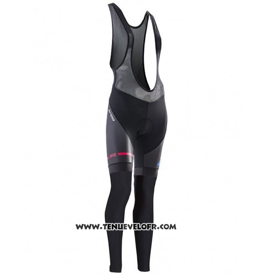 2016 Maillot Ciclismo Femme Orbea Bleu et Noir Manches Longues et Cuissard