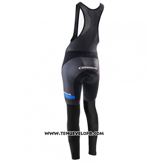 2016 Maillot Ciclismo Femme Orbea Bleu et Noir Manches Longues et Cuissard