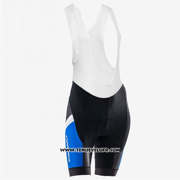 2017 Maillot Ciclismo Femme Orbea Bleu et Blanc Manches Courtes et Cuissard