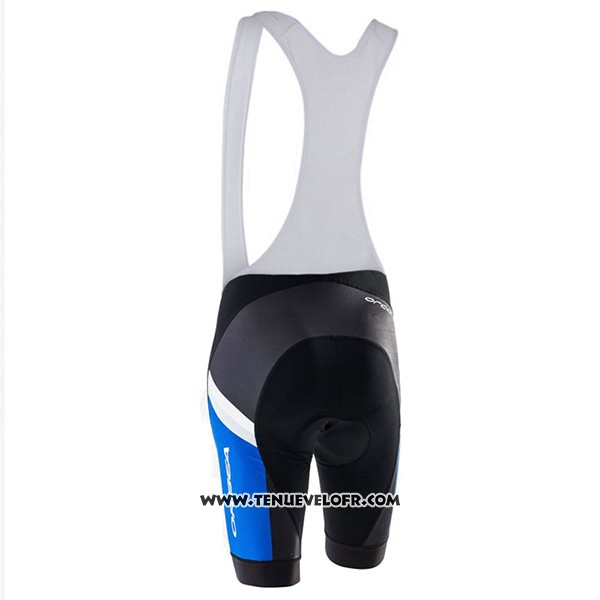 2017 Maillot Ciclismo Femme Orbea Bleu et Blanc Manches Courtes et Cuissard