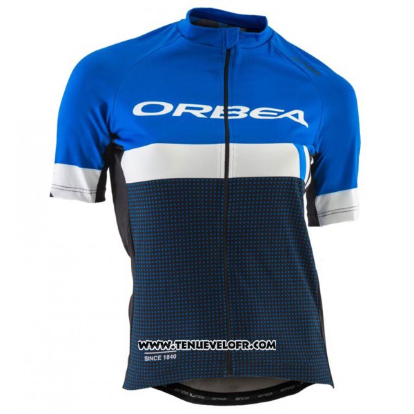 2017 Maillot Ciclismo Femme Orbea Noir et Bleu Manches Courtes et Cuissard
