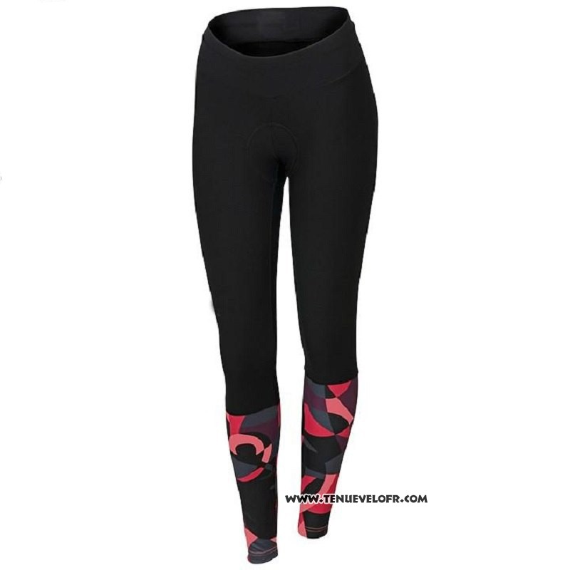 2018 Maillot Ciclismo Femme Orbea Rouge et Noir Manches Longues et Cuissard