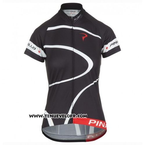 2016 Maillot Ciclismo Femme Pinarello Rouge et Blanc Manches Courtes et Cuissard