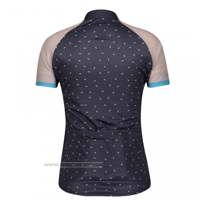 2021 Maillot Cyclisme Femme Scott Gris Marron Manches Courtes et Cuissard
