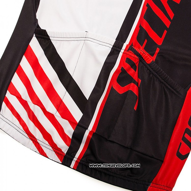 2018 Maillot Ciclismo Specialized Noir Rouge Blanc Manches Longues et Cuissard