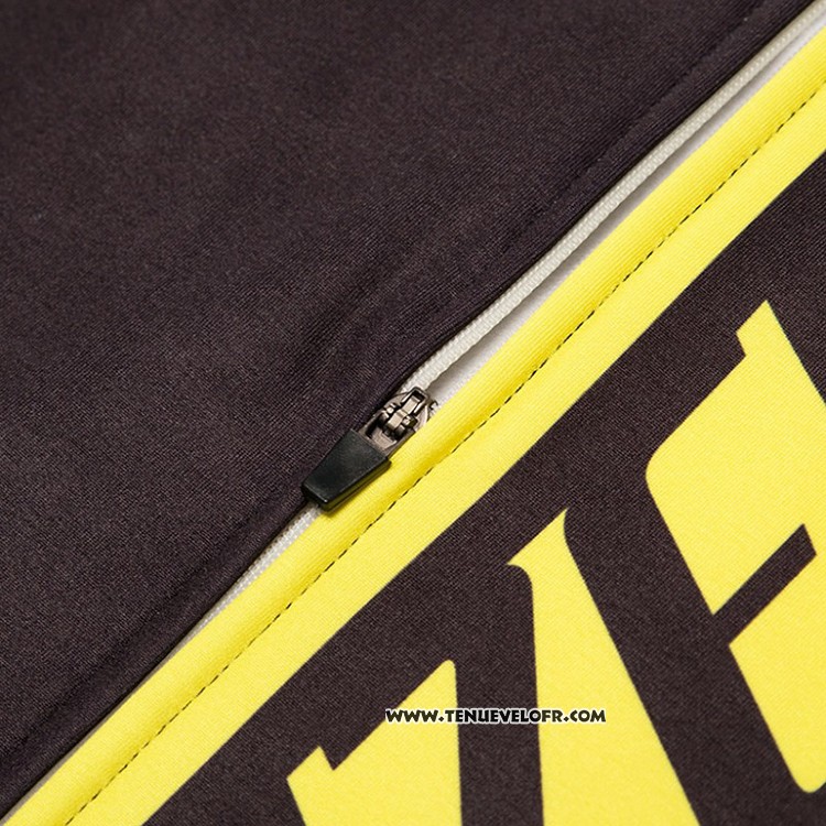 2018 Maillot Ciclismo Specialized Noir et Jaune Manches Longues et Cuissard