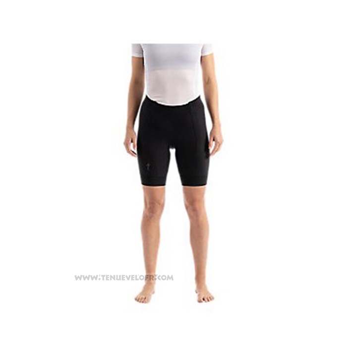 2021 Maillot Cyclisme Femme Specialized Rouge Orange Manches Courtes et Cuissard
