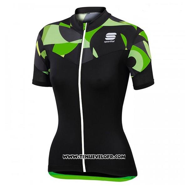 2017 Maillot Ciclismo Femme Femme Sportful Primavera Noir Manches Courtes et Cuissard