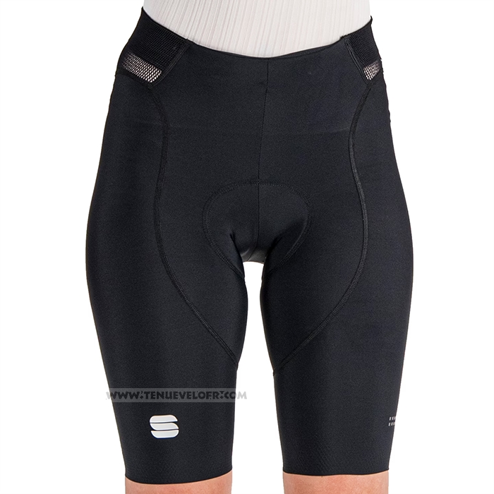 2023 Maillot Cyclisme Femme Sportful Bleu Manches Courtes et Cuissard