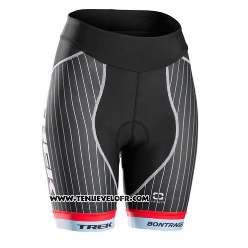 2015 Maillot Ciclismo Trek Bleu et Noir Manches Courtes et Cuissard