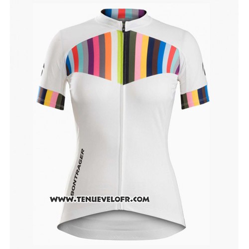 2016 Maillot Ciclismo Trek Orange et Blanc Manches Courtes et Cuissard