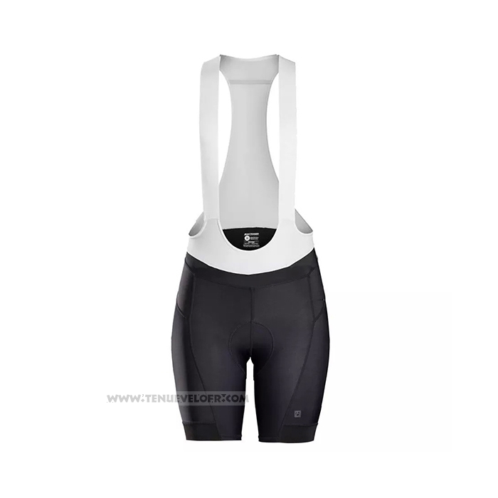 2021 Maillot Cyclisme Femme Trek Blanc Bleu Clair Manches Courtes et Cuissard