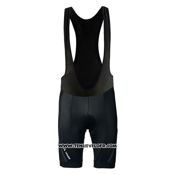 2017 Maillot Ciclismo Femme Vaude Gris et Noir Manches Courtes et Cuissard