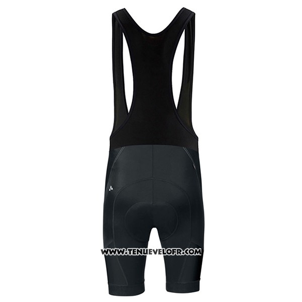 2017 Maillot Ciclismo Femme Vaude Gris et Noir Manches Courtes et Cuissard