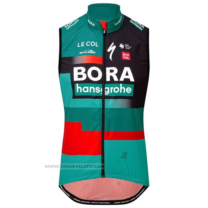 2023 Gilet Coupe-vent Bora-hansgrone Vert Manches Courtes Et Cuissard