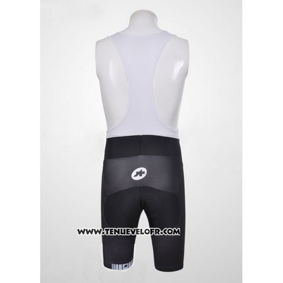 2011 Maillot Ciclismo Assos Blanc et Jaune Manches Courtes et Cuissard