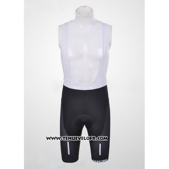2011 Maillot Ciclismo Assos Blanc et Noir Manches Courtes et Cuissard